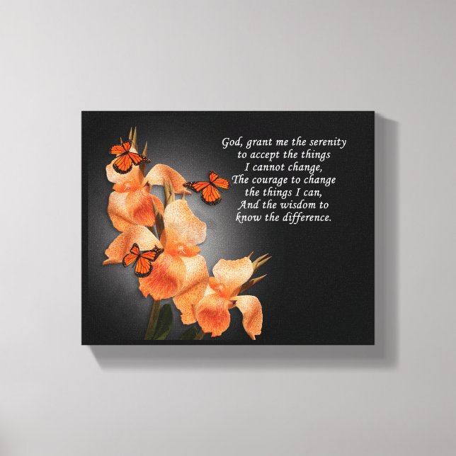 Toile "La prière de sérénité" (Recto)