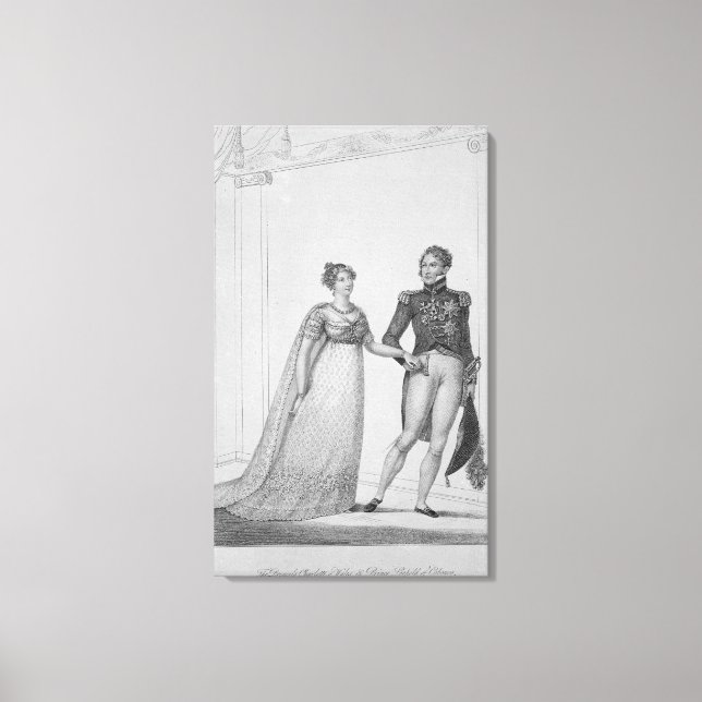 Toile La princesse Charlotte du Pays de Galles et le pri (Recto)