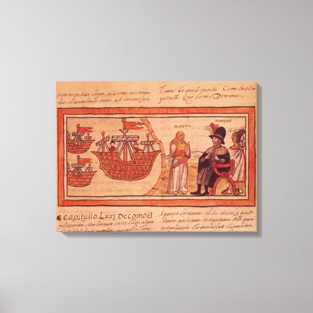 Toile La princesse indienne Malinche ou Dona Marina (Recto)