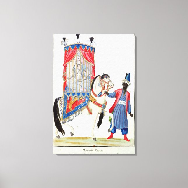 Toile La princesse turque sur le chemin de la mosquée (Recto)