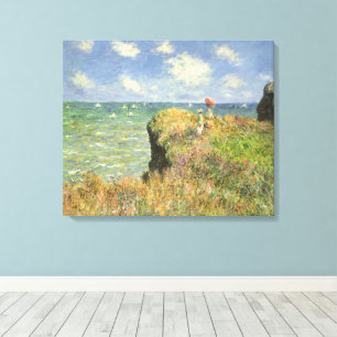 Toile La Promenade de la falaise à Pourville par Claude