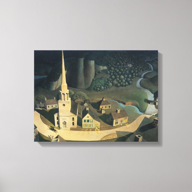 Toile La Promenade De Minuit De Paul Revere Par Grant Wo (Recto)