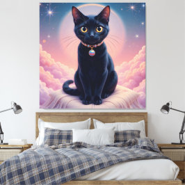 Toile La Reine Du Ciel De Chat Noir