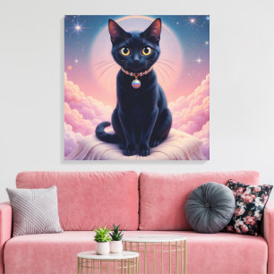 Toile La Reine du Paradis des Chats Noirs