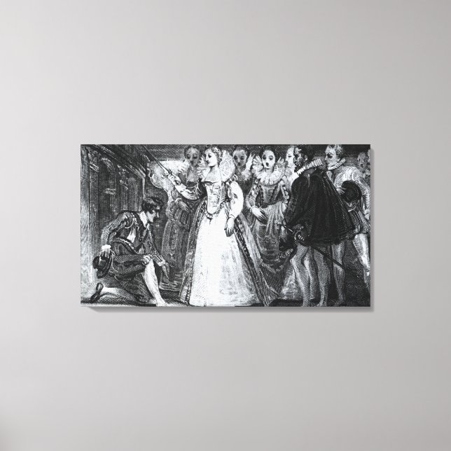 Toile La reine Elizabeth I tuer Francis Drake (Recto)