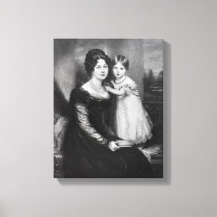 Toile La Reine Victoria en tant que nourrisson avec sa