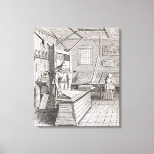 Toile La reliure de Laurens Janszoon Koster, gravée par