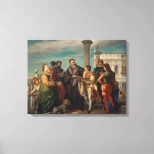 Toile La réunion entre Titian (1488-1576) et Verones