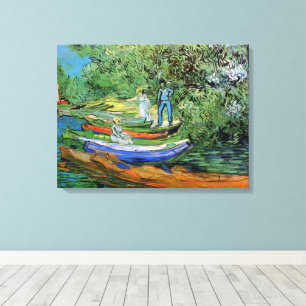 Toile La rive de l'Oise à Auvers par Vincent van Gogh