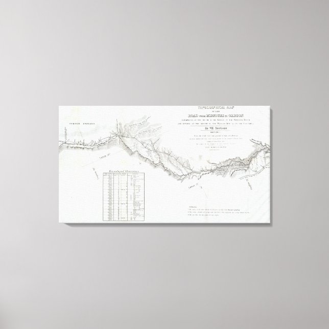Toile La route du Missouri à l'Oregon (Recto)