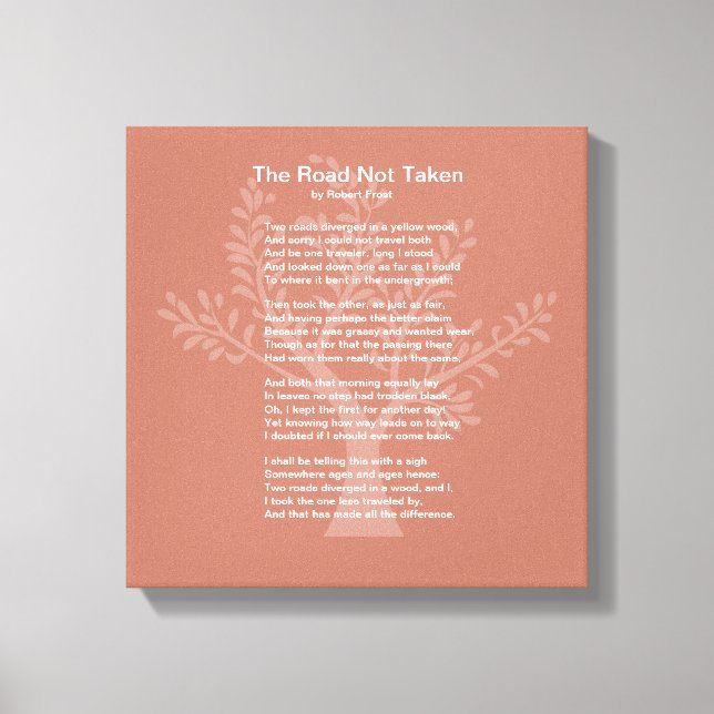 Toile La Route Non Prise, (Recto)