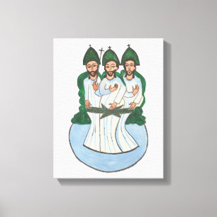 Toile La Sainte trinité Vintage Peinture d'art populaire
