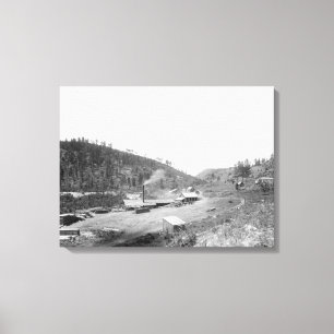 Toile La scierie de Dobbin dans la photographie de Black