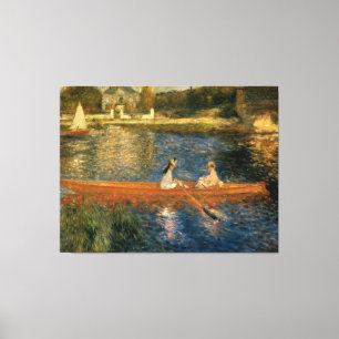 Toile La Seine de Renoir chez Asnières (le skiff) Ca