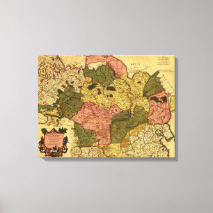 Toile La Sibérie, RussiaPanoramic MapSiberia, Russie