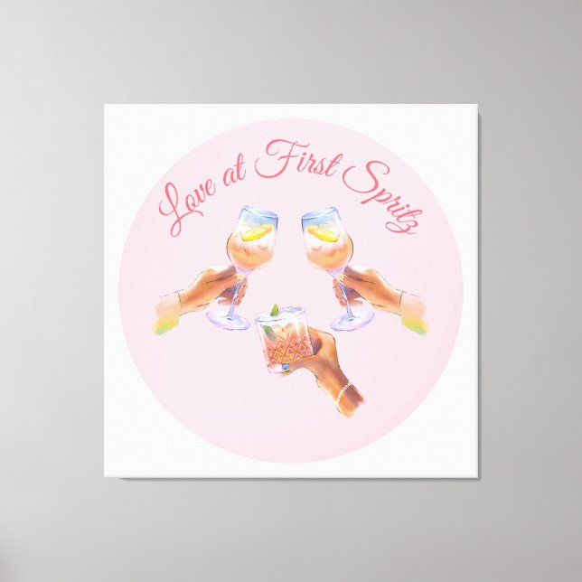 Toile La Spritz Squad | Thème de soirée pour l'enterreme (Recto)