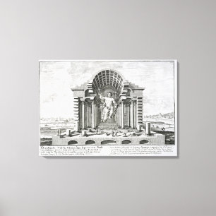 Toile La statue de Zeus olympien par Phidias, plaquent 5