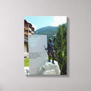 Toile La statue du Club Alpin