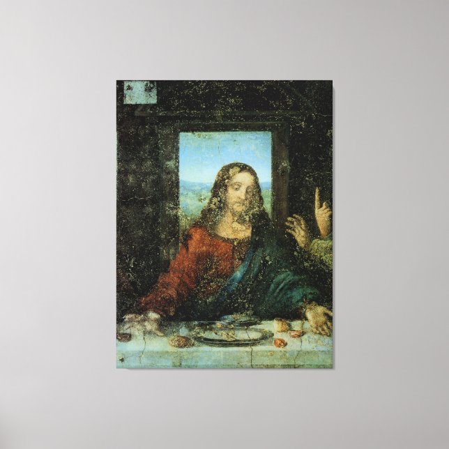 Toile La Tête du Christ par Léonard de Vinci (Recto)