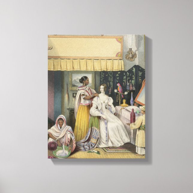 Toile La Toilette de la Jeune Dame, assiette 2 de 'Anglo (Recto)