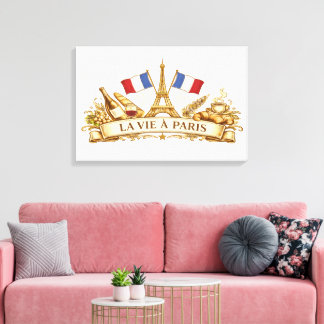 Toile La vie à Paris
