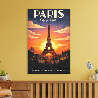 Toile La vie à Paris