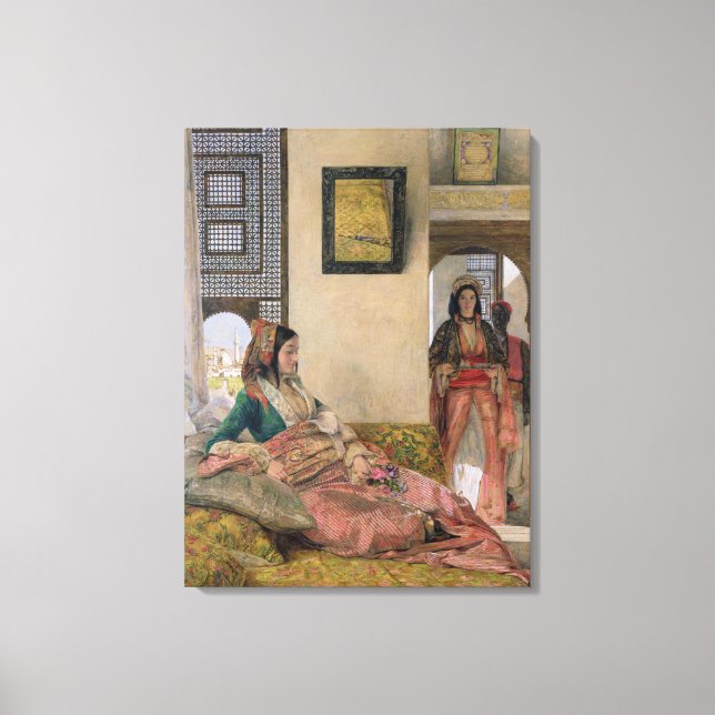 Toile La vie dans le harem, Le Caire (Recto)