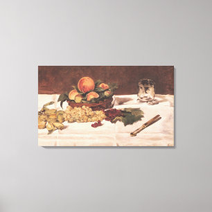Toile La vie de Manet   toujours : Fruit sur un Tableau,