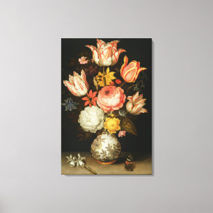 Toile La vie toujours avec des fleurs