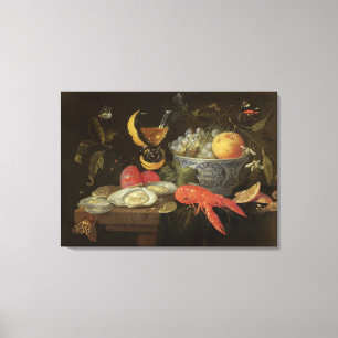 Toile La vie toujours avec le fruit et les mollusques et