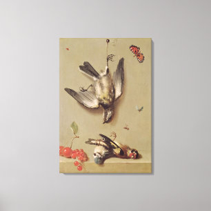 Toile La vie toujours des oiseaux et des cerises morts,