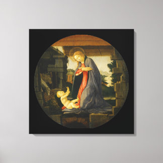 Toile La Vierge adorant l'enfant