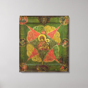 Toile La Vierge de Bush brûlant, du mont Athos