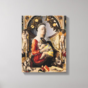 Toile La Vierge et l'enfant entourés par huit