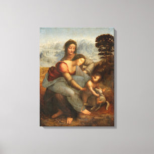 Toile La Vierge et l'Enfant Sainte Anne Léonard de Vinci