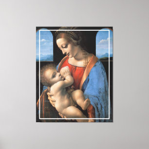 Toile La Vierge Marie allaite l'enfant Christ