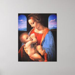 Toile La Vierge Marie allaite l'enfant Christ