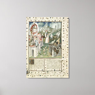 Toile La ville de Dieu, ville de Caen et ville de