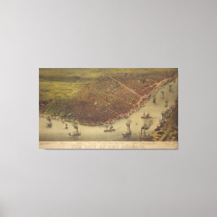 Toile La ville de la Nouvelle-Orléans Louisiane de 1885