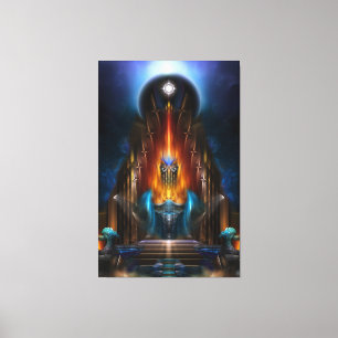 Toile La Vision D'Or De L'Art Fractal Arsencia