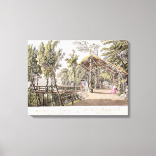 Toile La vue du Reisenberg fait du jardinage près de la