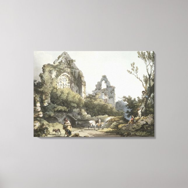 Toile L'Abbaye de Tintern, de 'Le Romantique et pittores (Recto)