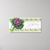 Label de savon pour violettesParis, France
