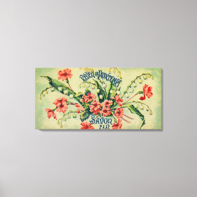 Toile Label De Savon Reveil De PrintempsParis, France (Recto)