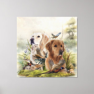 Toile Labrador Retrivers avec faisan, Art