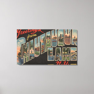 Toile Lac Chautauqua - grandes scènes de lettre