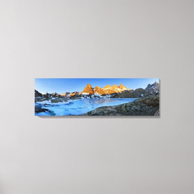 Toile Lac de Minaret gelé Sunrise - Sierra Nevada (Recto)