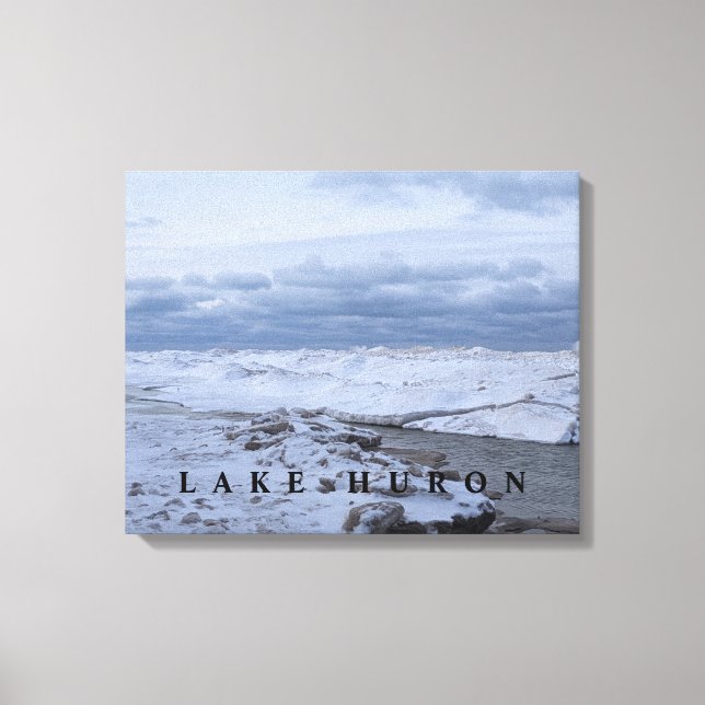 Toile Lac Huron Winter (Recto)