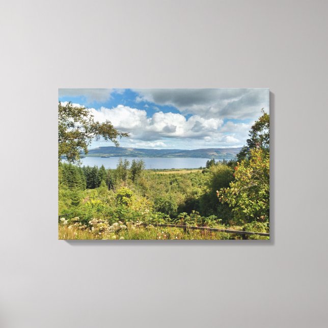 Toile Lac irlandais sous Irish Sky (Recto)