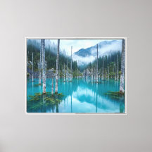 Lac Kaindy, forêt engloutie - Turquoise éthéré